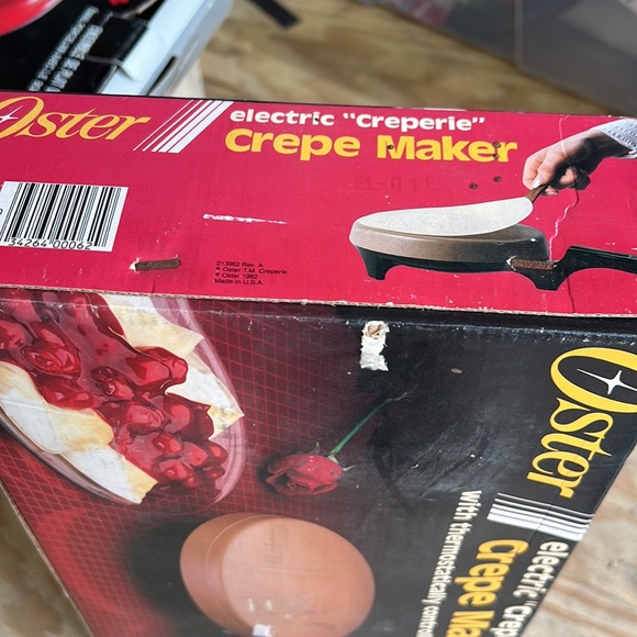 Oster Kitchen Oster Vintage Electric Crepe Maker Creperie Brand New